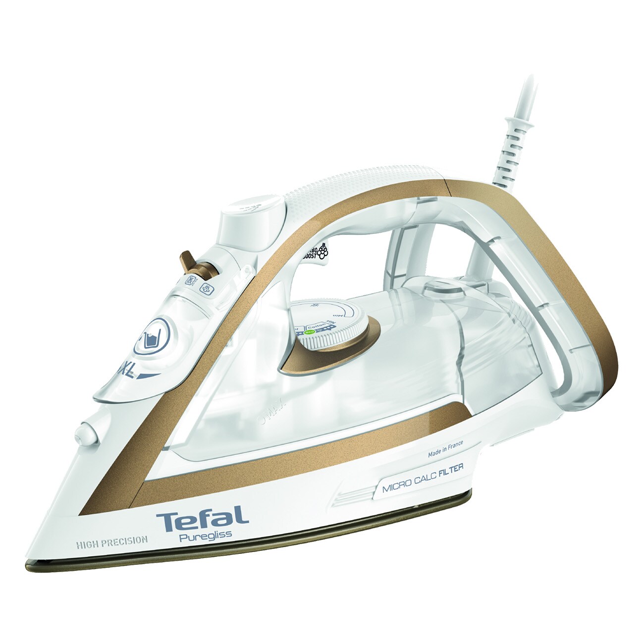Tefal FV8042 Puregliss wei&szlig; Dampfb&uuml;geleisen - Bild 1