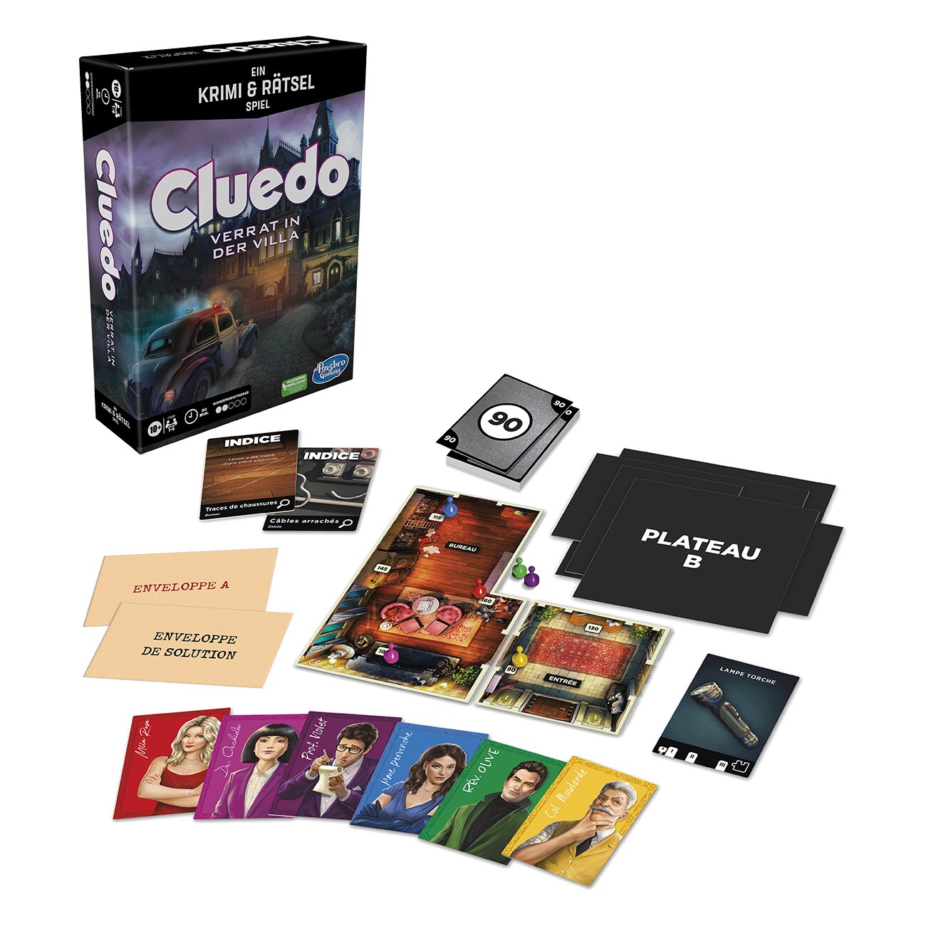 Hasbro Cluedo  Verrat in der Villa Mehrfarbig Spiel - Bild 1