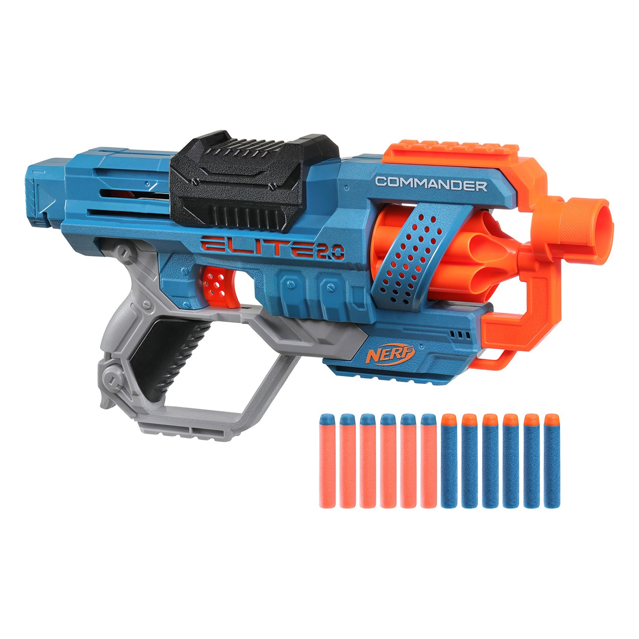 Nerf Elite 2.0 Commander RD-6 blau Spielzeugwaffen - Bild 1