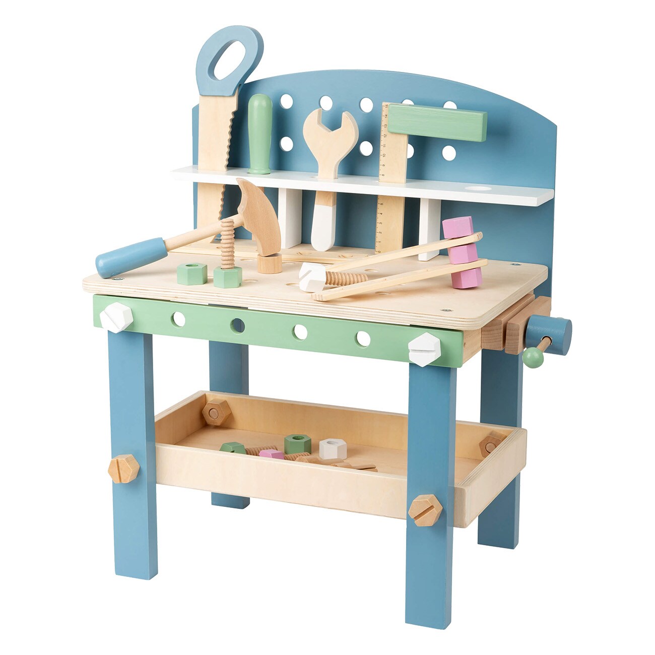 Smallfoot Werkbank kompakt Nordic (11376) Mehrfarbig Spielwerkbank - Bild 1