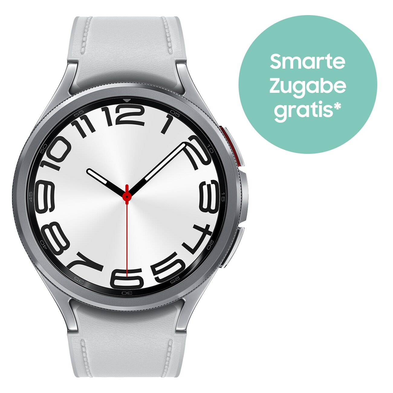 Samsung R965F Galaxy Watch6 Classic + smarte Zugabe gratis silber Smartwatch - Bild 1