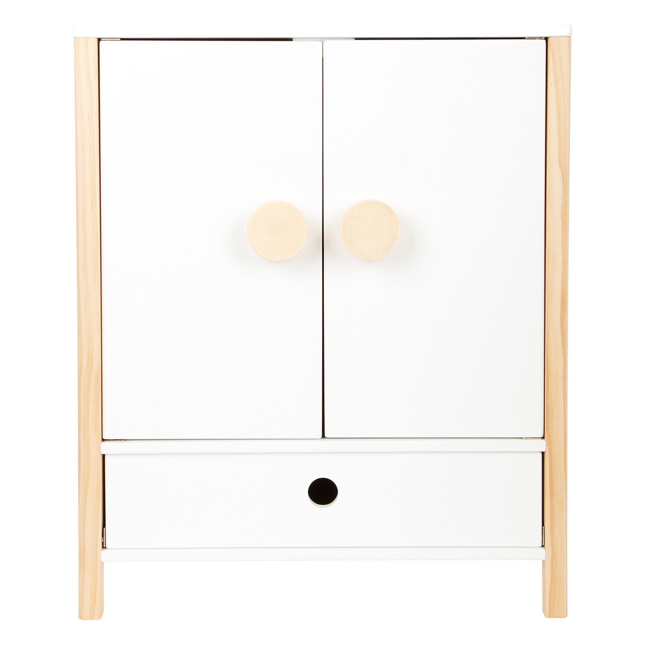 Smallfoot Puppenschrank "Little Button" (11812) wei&szlig; Puppenkleiderschrank - Bild 1