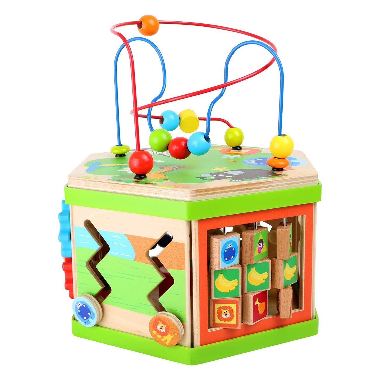 Smallfoot Motorikw&uuml;rfel Tier-Safari 4244 Mehrfarbig Lernspielzeug - Bild 1