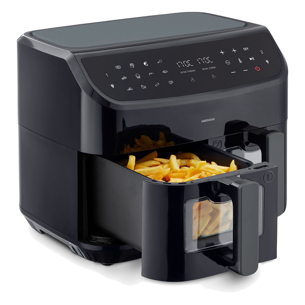 Medion MD 11760 schwarz Hei&szlig;luftfritteuse - Bild 1