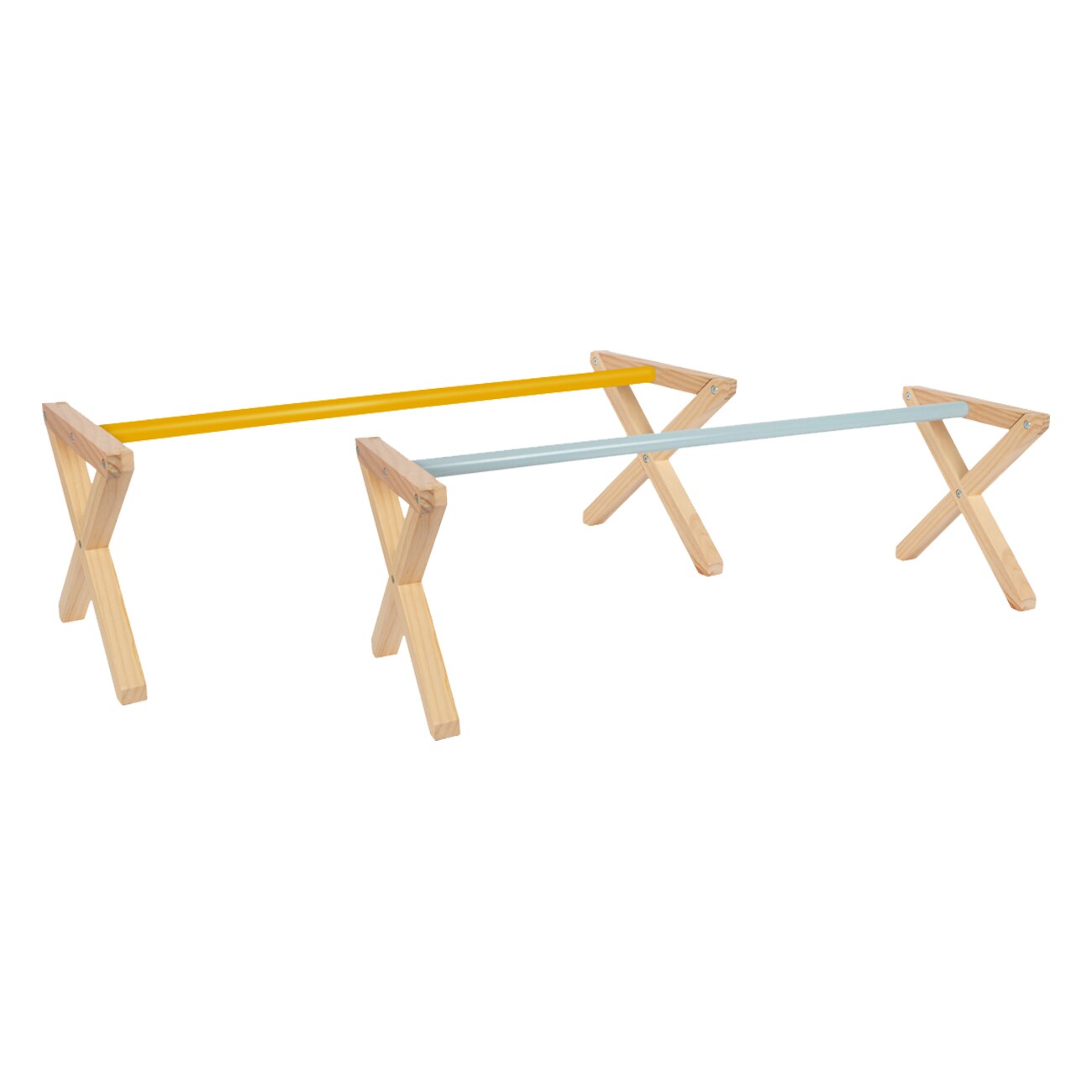 Small Foot Cavaletti Hindernis-Set f&uuml;r Kinder 12397 braun Outdoor-Spielzeug - Bild 1