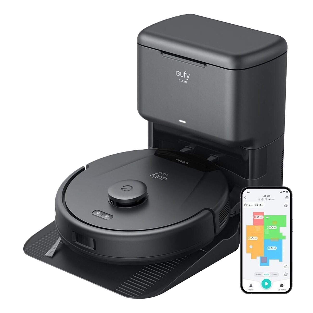 Eufy L60 Hybrid SES EU Version schwarz Wischroboter - Bild 1