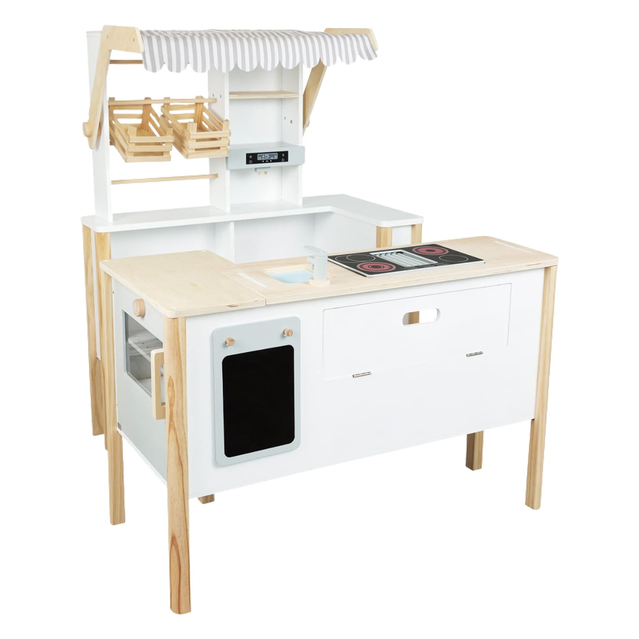 Small Foot KAUFLADEN UND KINDERK&Uuml;CHE FRESH 11436 wei&szlig; Kinder-K&uuml;chenset - Bild 1