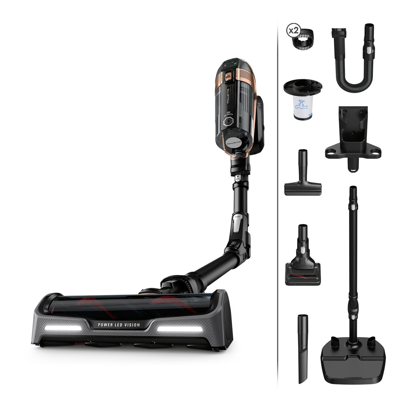 Rowenta RH 9639 X-Force 8.60 Allergy+ grau Akku Staubsauger - Bild 1