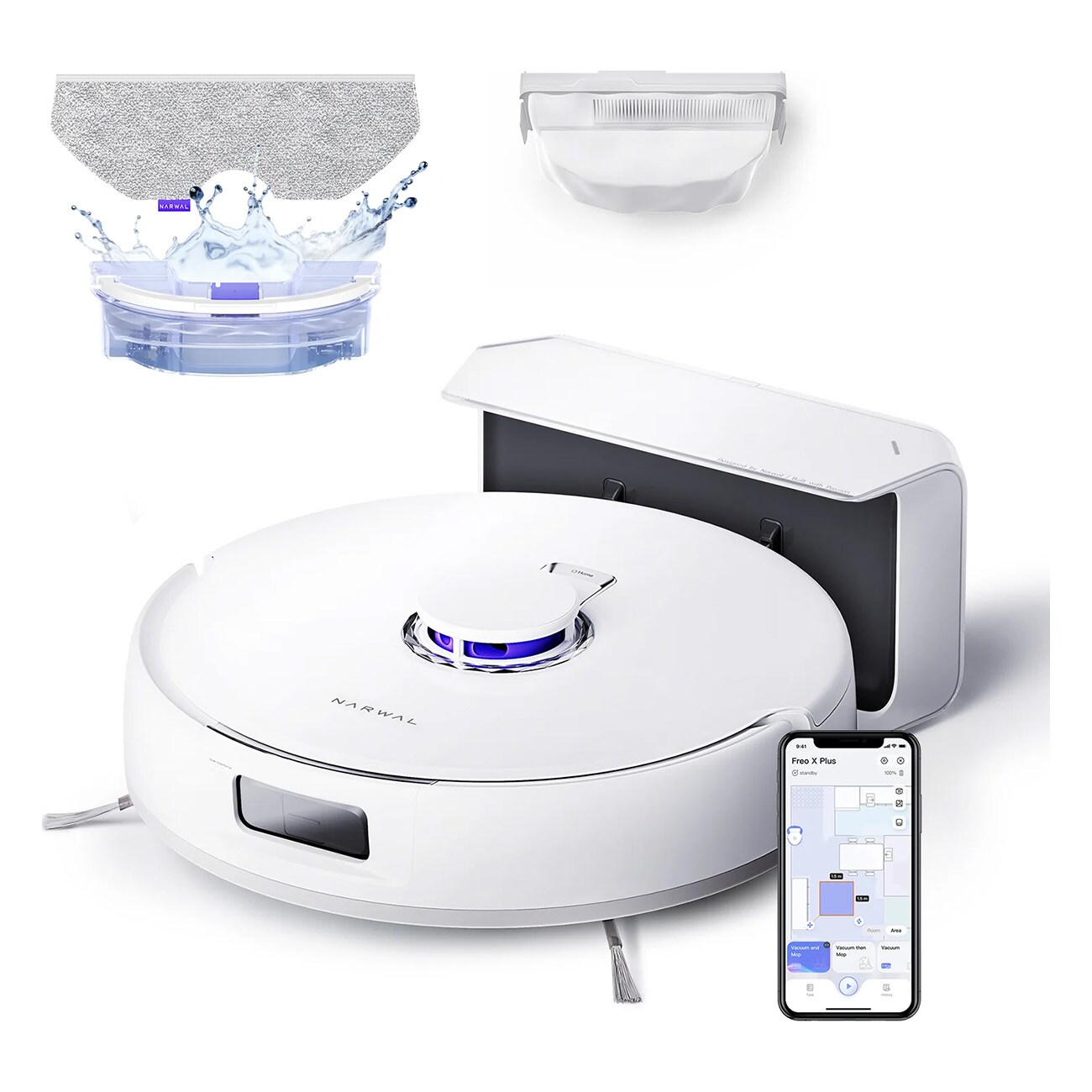 Narwal Freo X plus wei&szlig; Saugroboter - Bild 1