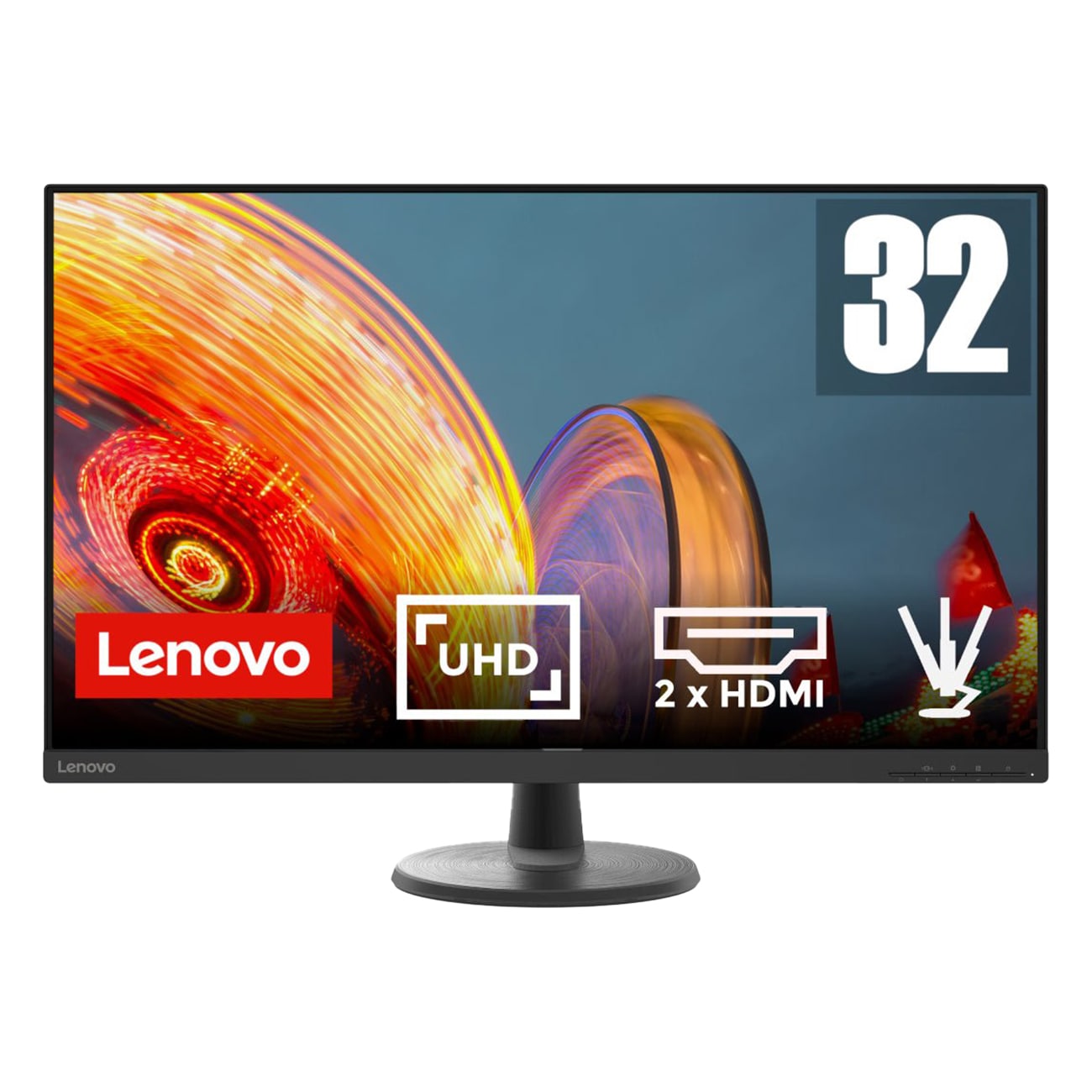 Lenovo D32u-40 schwarz LED-Monitor - Bild 1