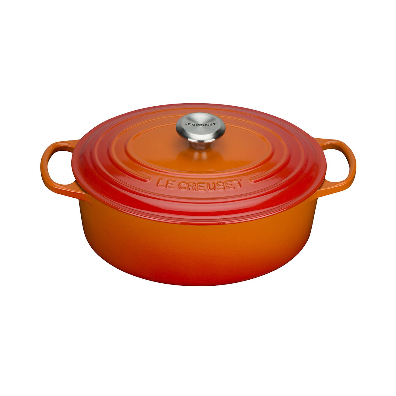 Le Creuset Br&auml;ter oval 29 cm schwarz Topf - Bild 1