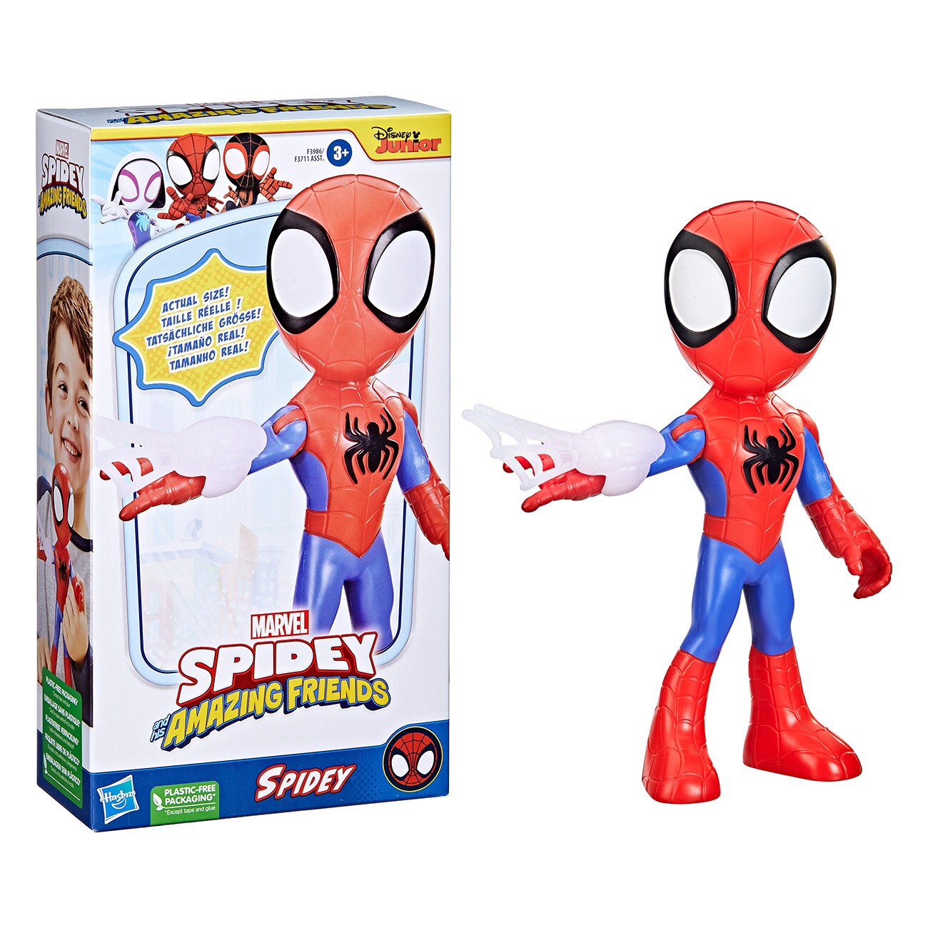 Hasbro Marvel Spidey and His Amazing Friends supergro&szlig;er Spidey Mehrfarbig Spielfigur - Bild 1