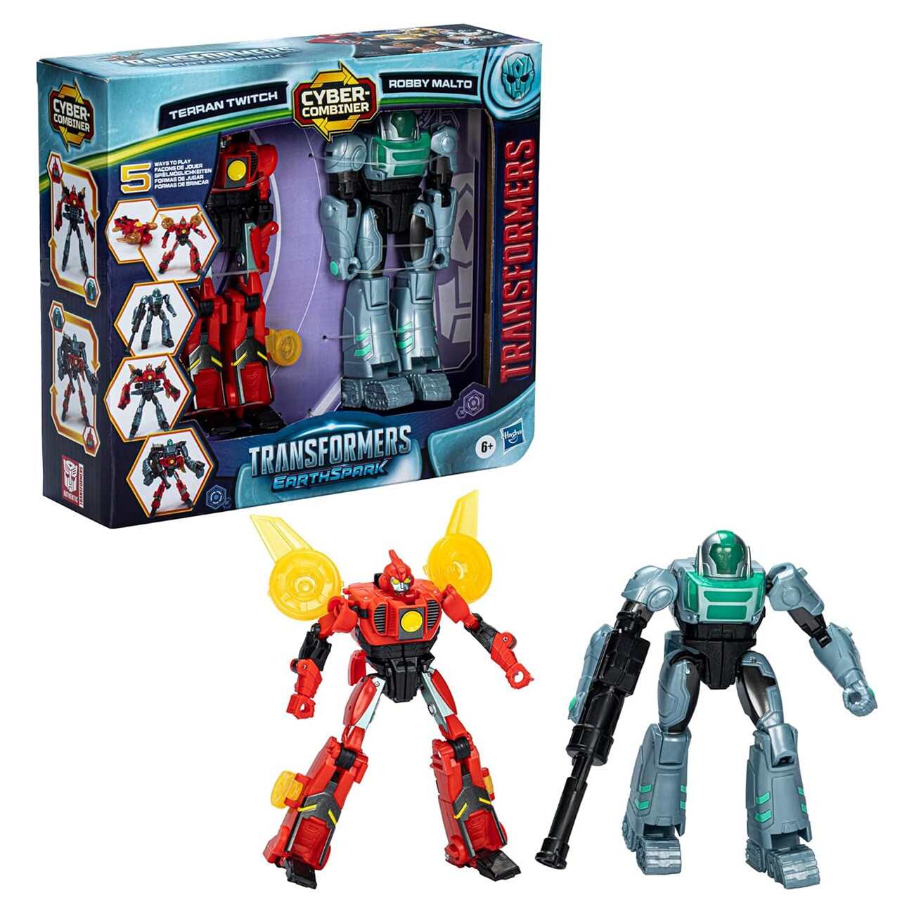 Hasbro Transformers EarthSpark Cyber-Combiner Mehrfarbig Spielfigur - Bild 1