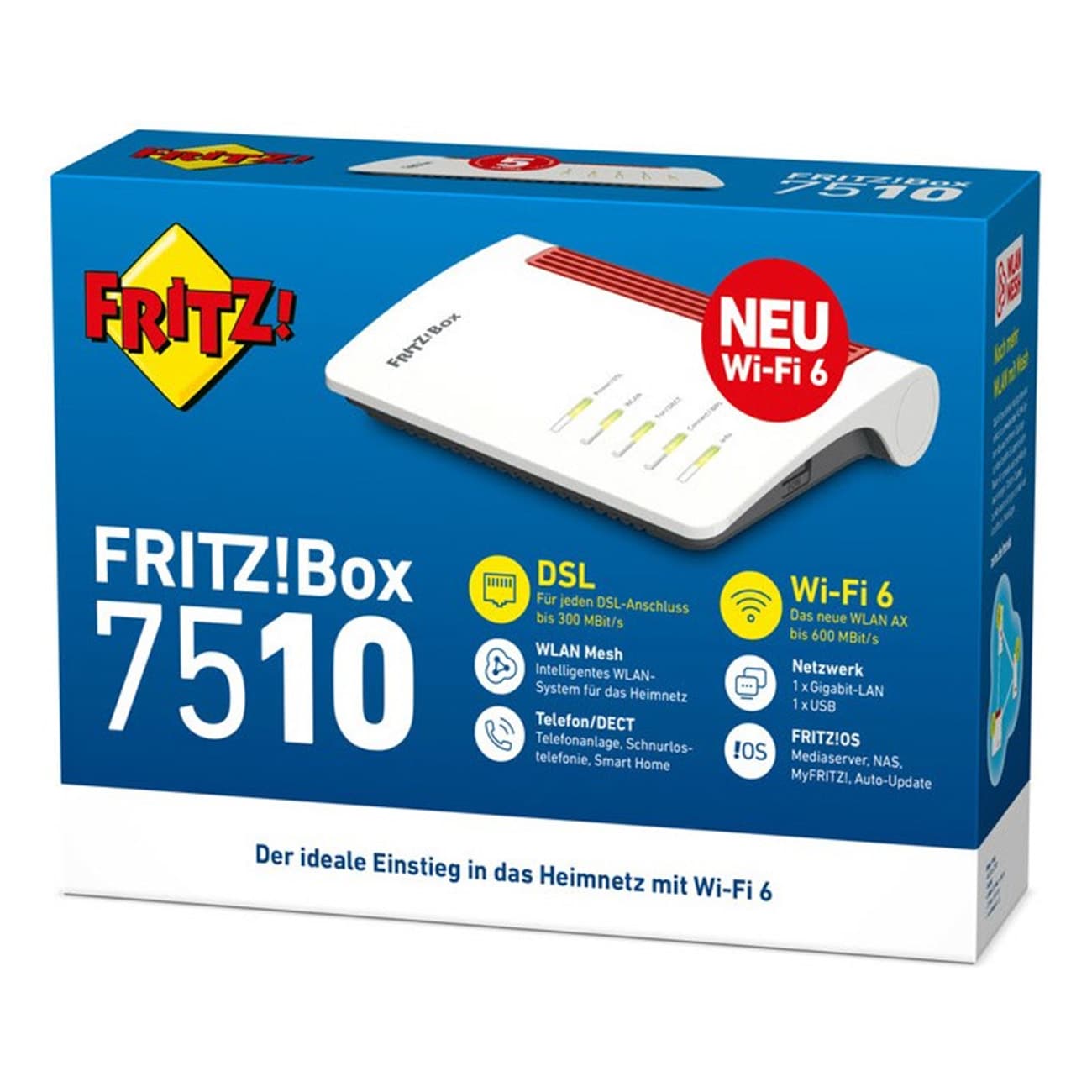 AVM FRITZ!Box 7510 wei&szlig; WLAN Router - Bild 1