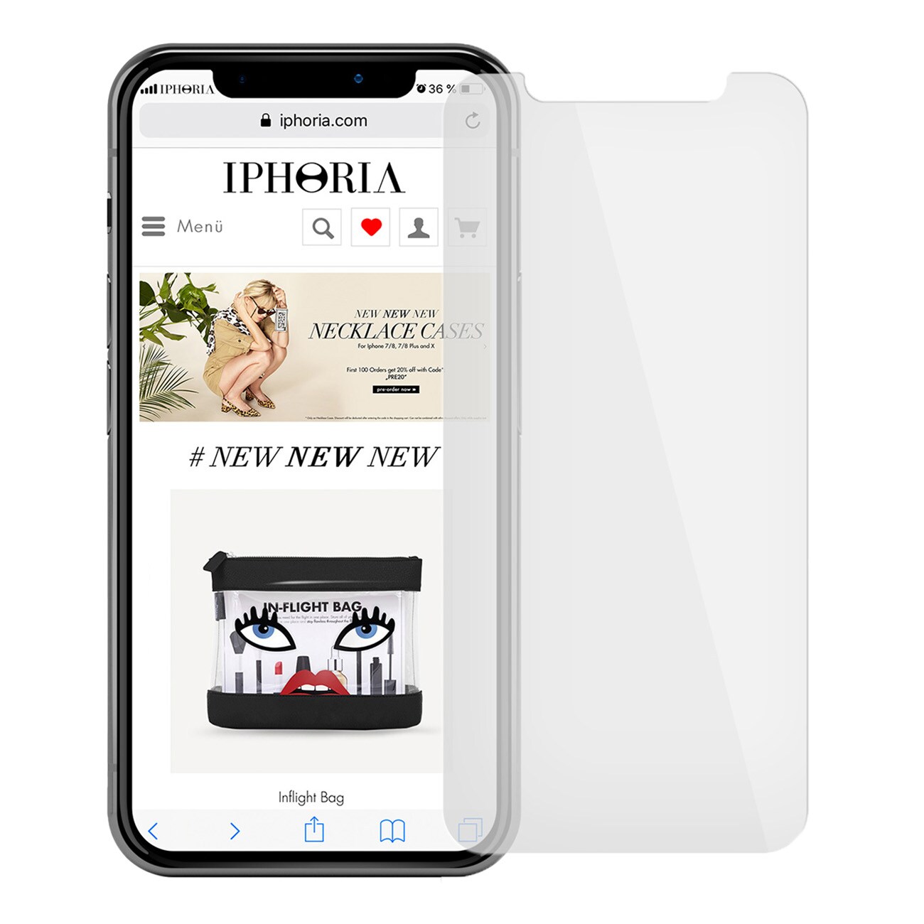 Iphoria HD Glass Protector iPhone 12 transparent Smartphone / Tablet - Schutzglas - Bild 1