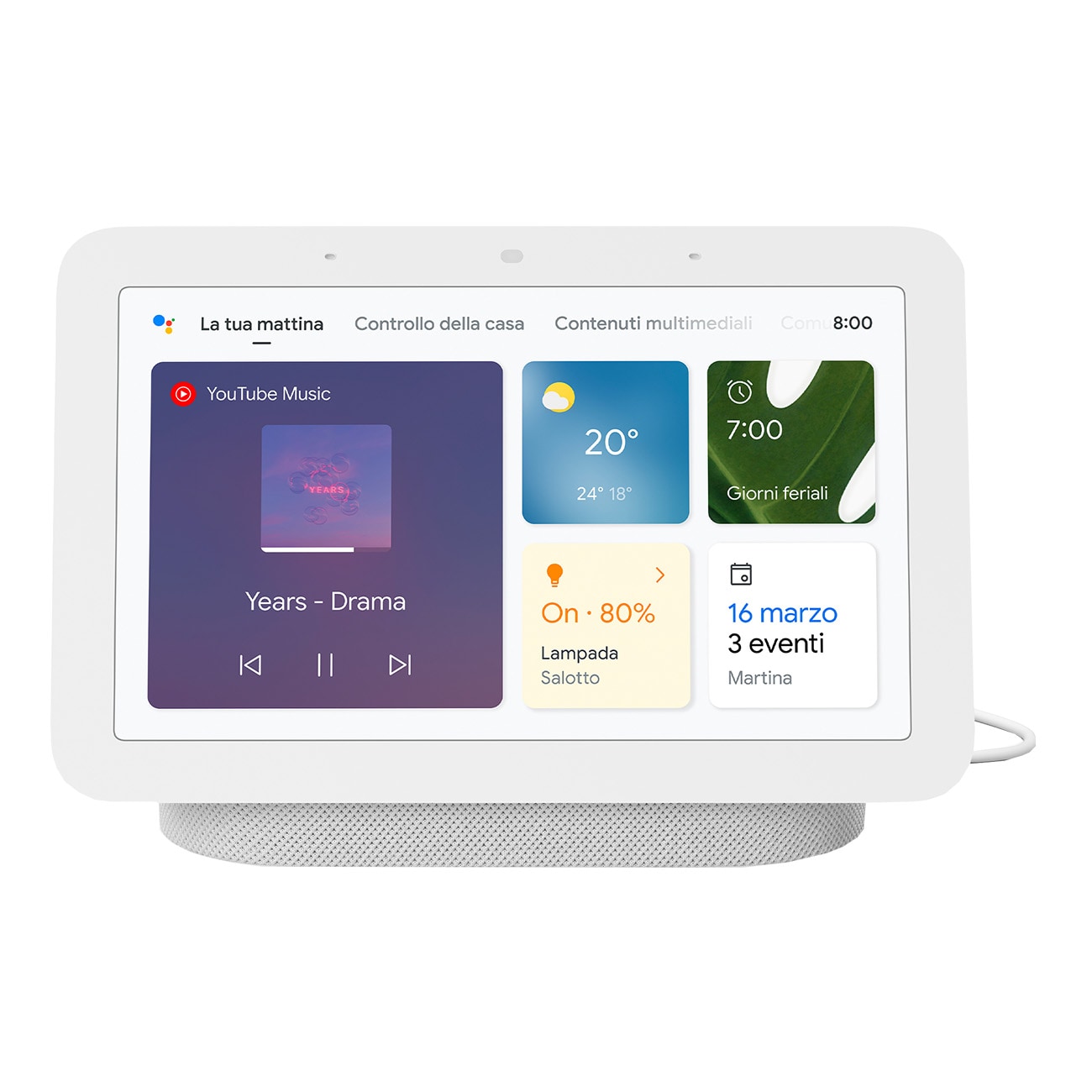Google Nest Hub (2. Gen) wei&szlig; Smart Home Hubs - Bild 1