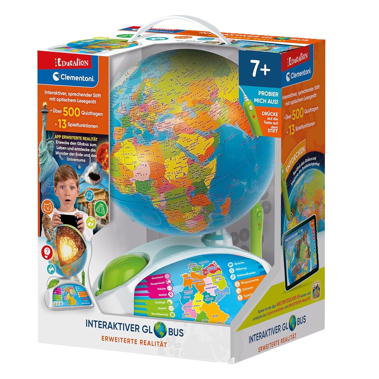Clementoni Interaktiver Globus Mehrfarbig Lernspielzeug - Bild 1