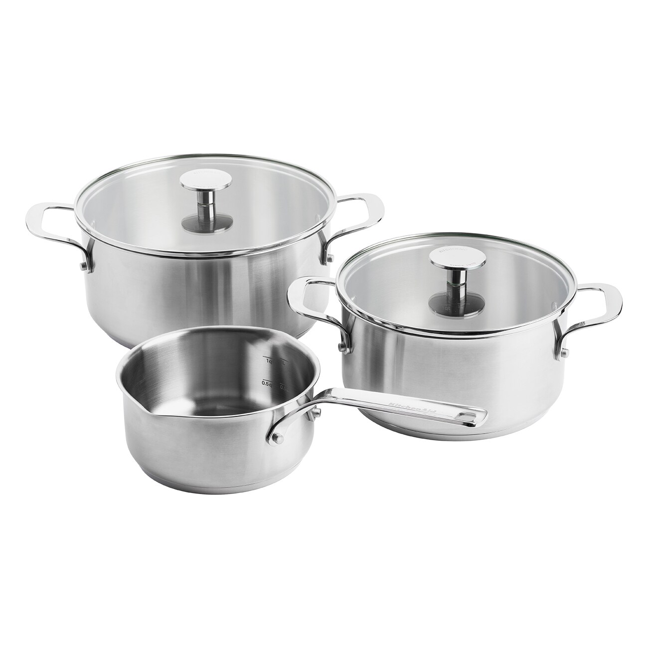 KitchenAid Stainless Steel (CC003630-001) silber Topf-Set - Bild 1