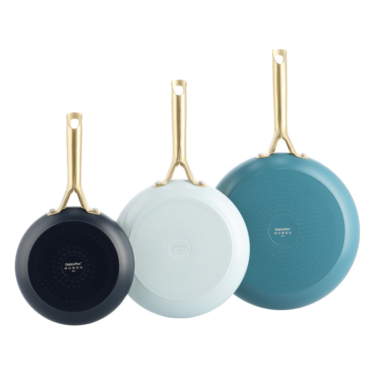 GreenPan Shades (CC009019-001) 20+24+28cm Set blau Pfannen-Set - Bild 1