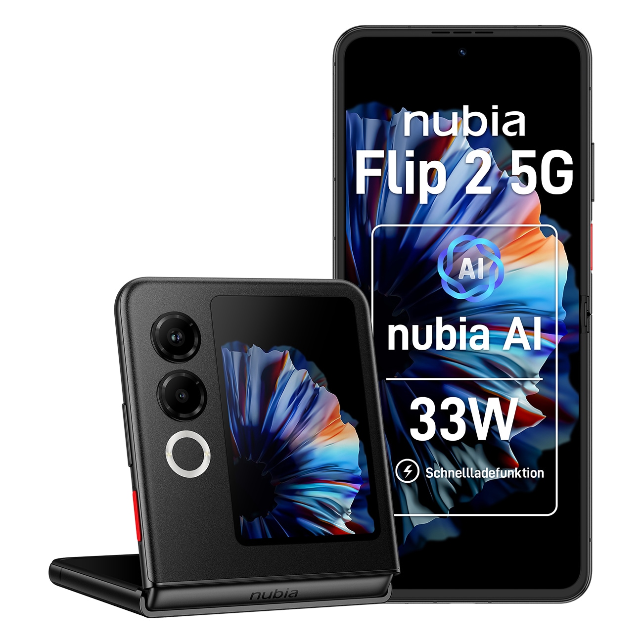 Nubia Flip 2 schwarz Smartphone - Bild 1