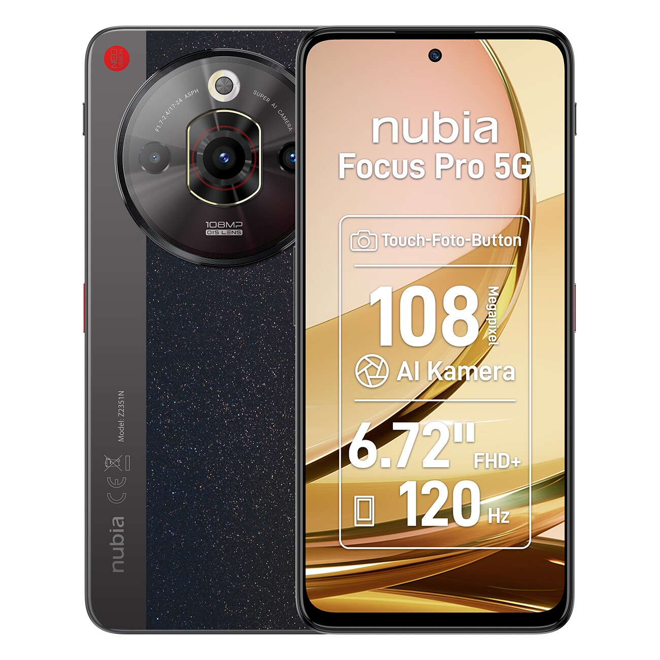 Nubia Focus Pro 5G schwarz Smartphone - Bild 1