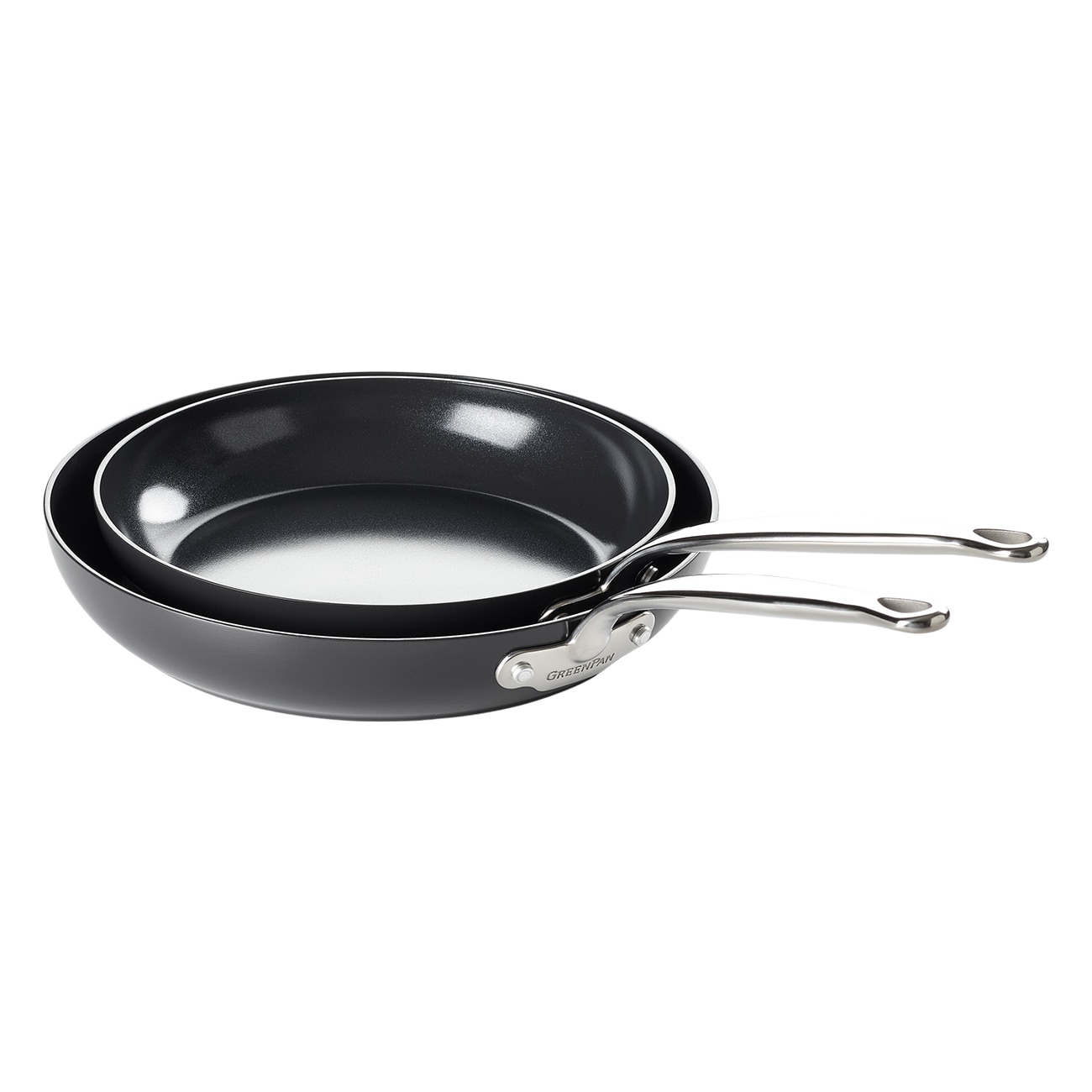GreenPan Barcelona 20+24cm schwarz Pfannen-Set - Bild 1
