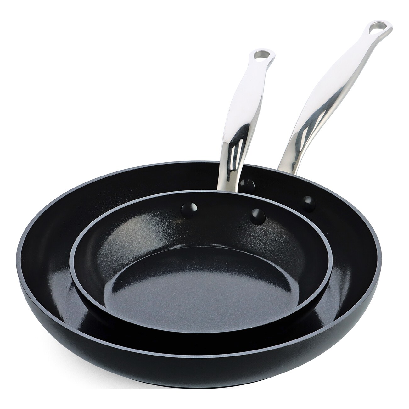 GreenPan Barcelona 20+28cm schwarz Pfannen-Set - Bild 1