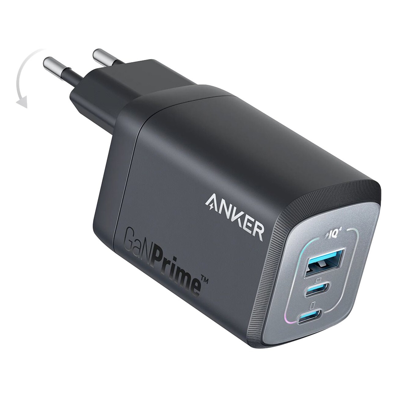 Anker Ladeger&auml;t 67W,  2x USB-C, 1x USB-A, Ladeschutz schwarz Smartphone-Ladeger&auml;t - Bild 1