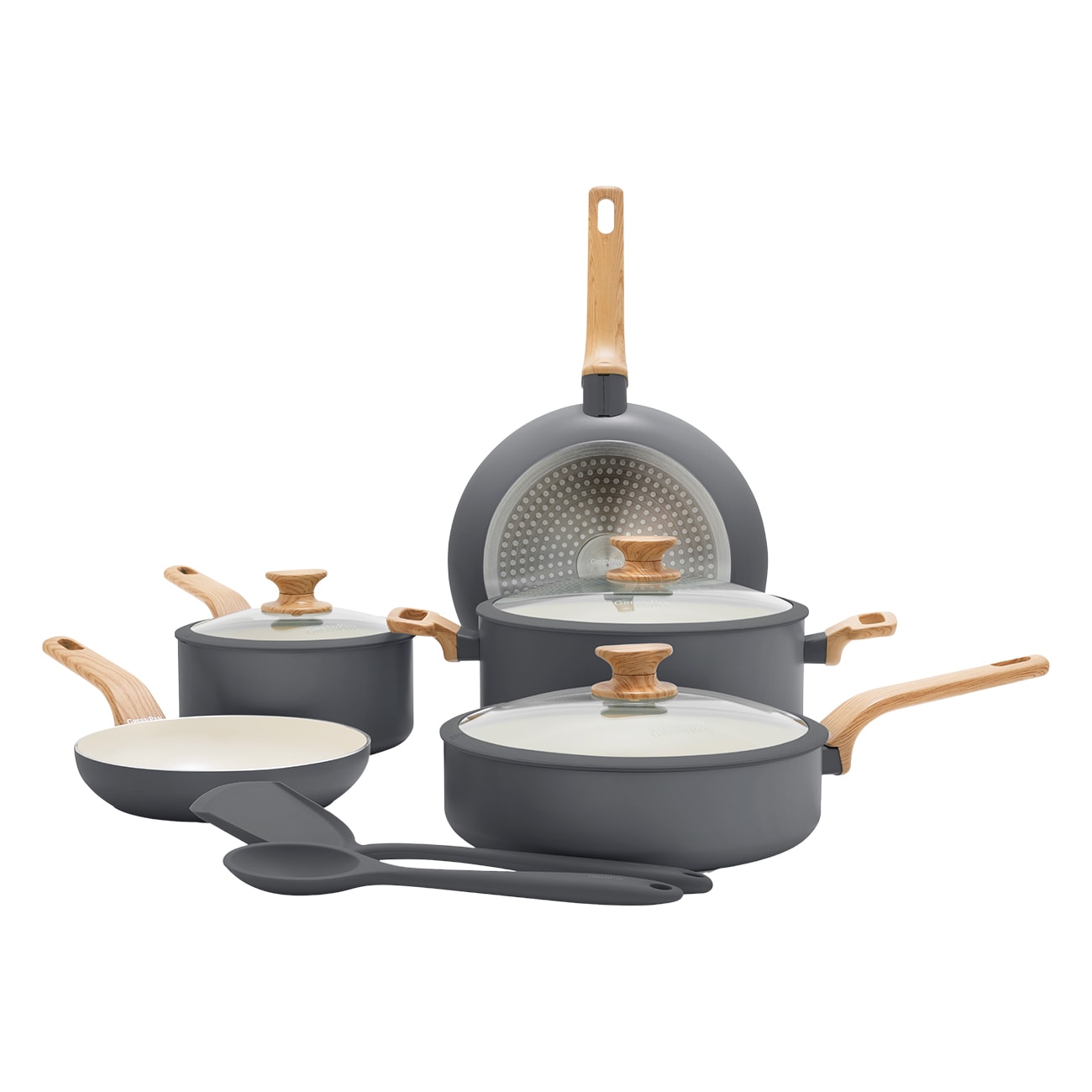 GreenPan Essence (CC010212-001) 5-tlg. Set grau Pfannen-Set - Bild 1