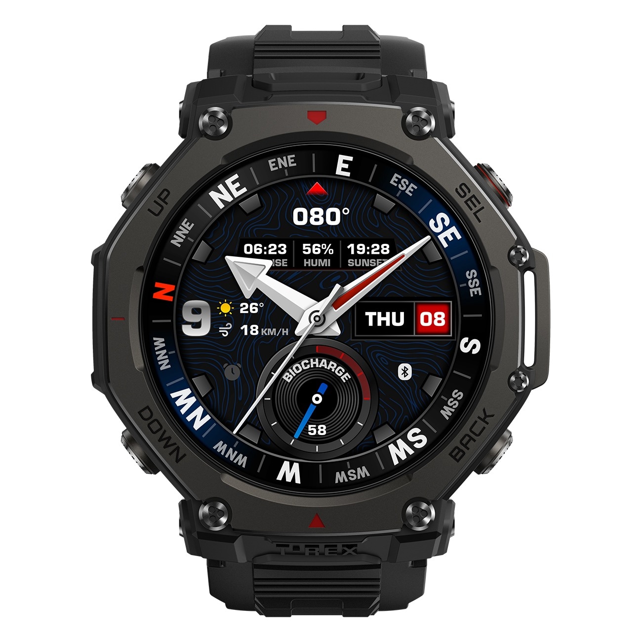 Amazfit T-Rex 3 Pro 48mm schwarz Smartwatch - Bild 1