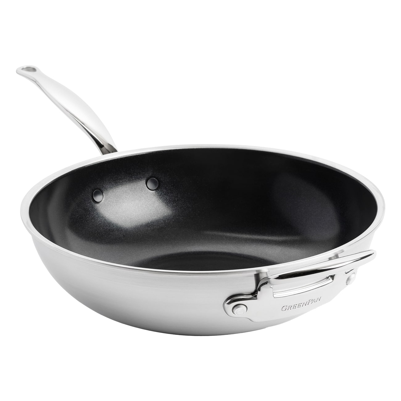 GreenPan Premiere (CC003821-001) silber Wok - Bild 1