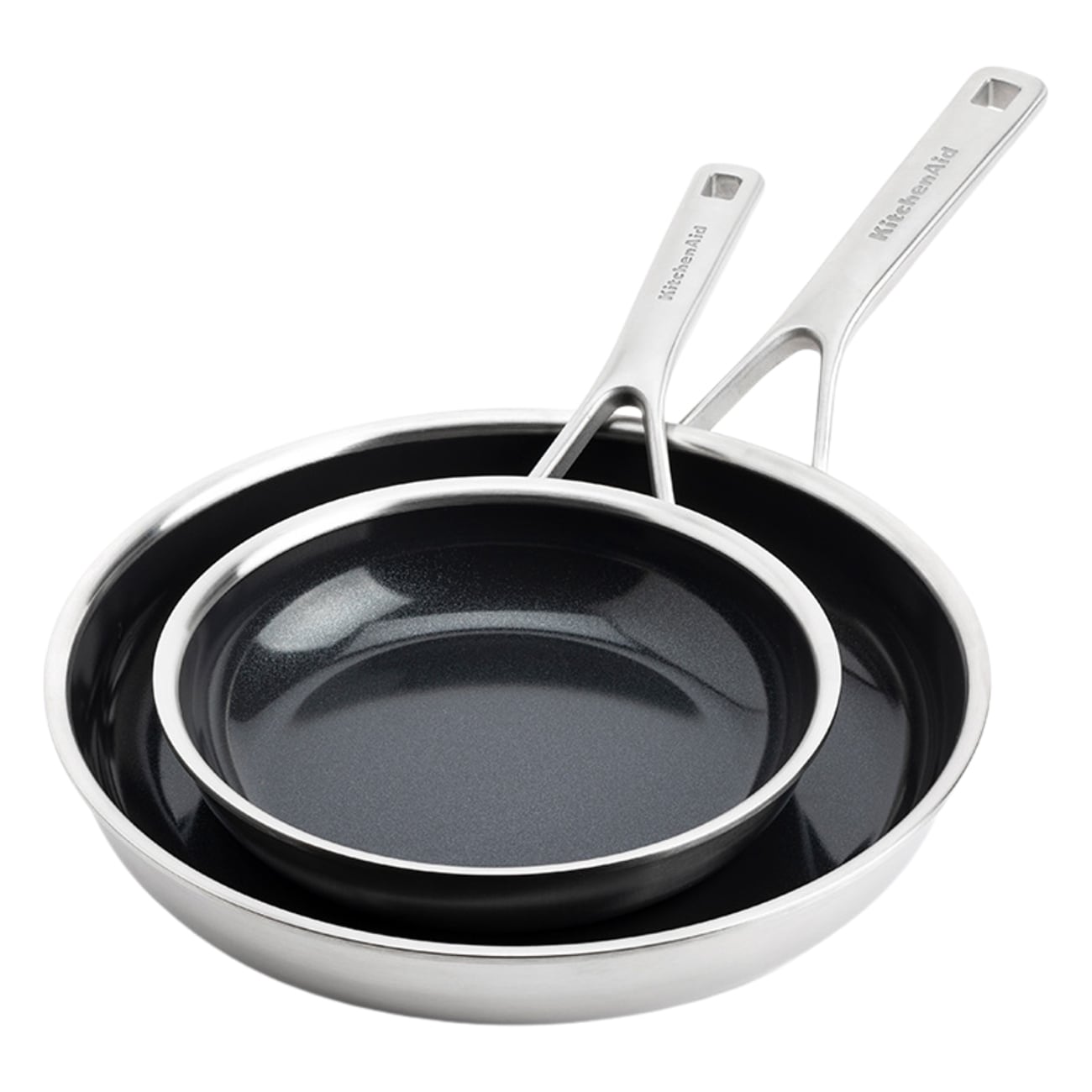 KitchenAid Multi-Ply Stainless Steel Non-Stick (CC006066-001) silber Pfannen-Set - Bild 1