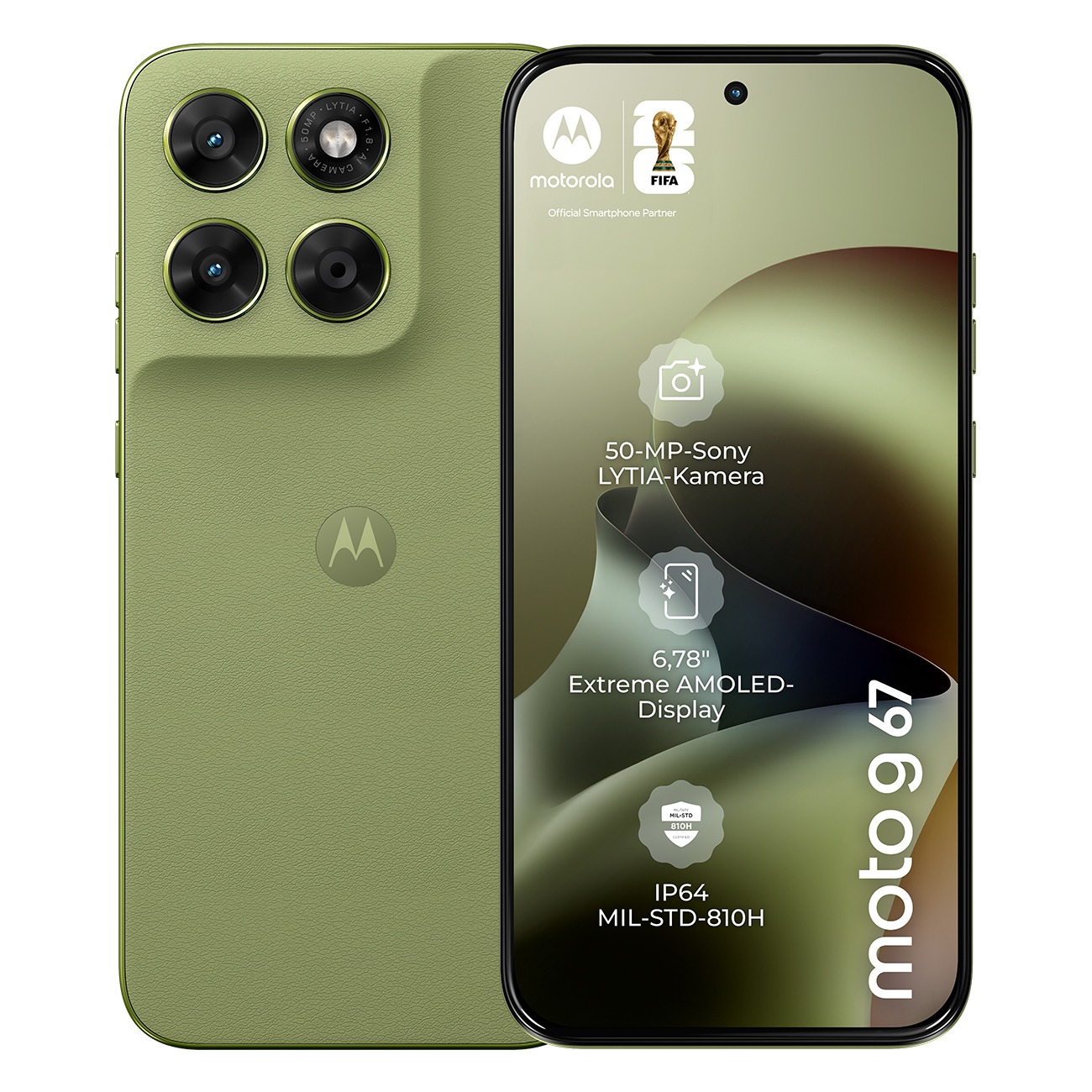 Motorola moto g67 (128GB) gr&uuml;n Smartphone - Bild 1