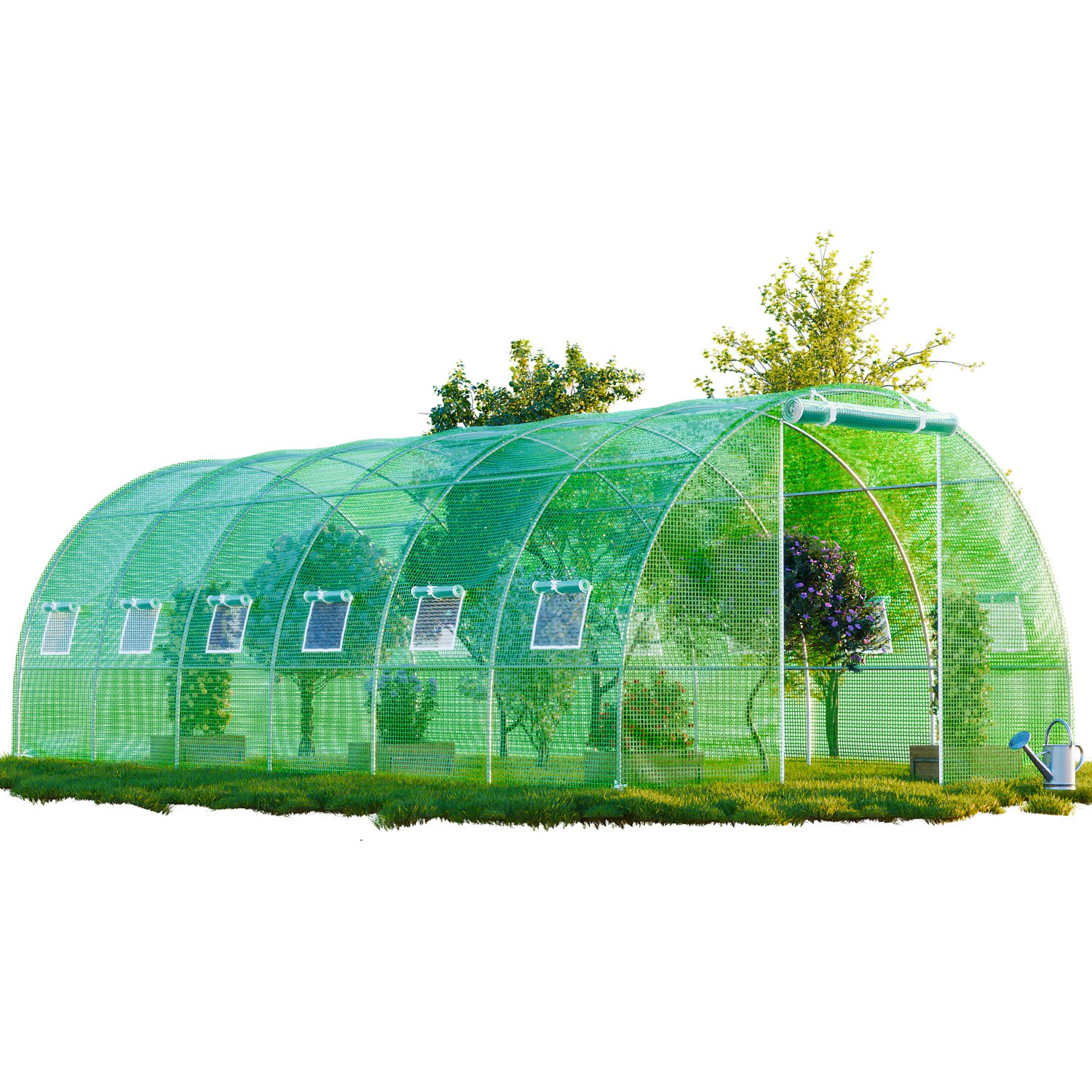 GARMIO® Foliengewächshaus CARINI, Tomatenzelt, winterfest, 6x3x2m, Frühbeet, Pflanzenhaus, Gemüse und Obst, Hochbeet | 04068645000140