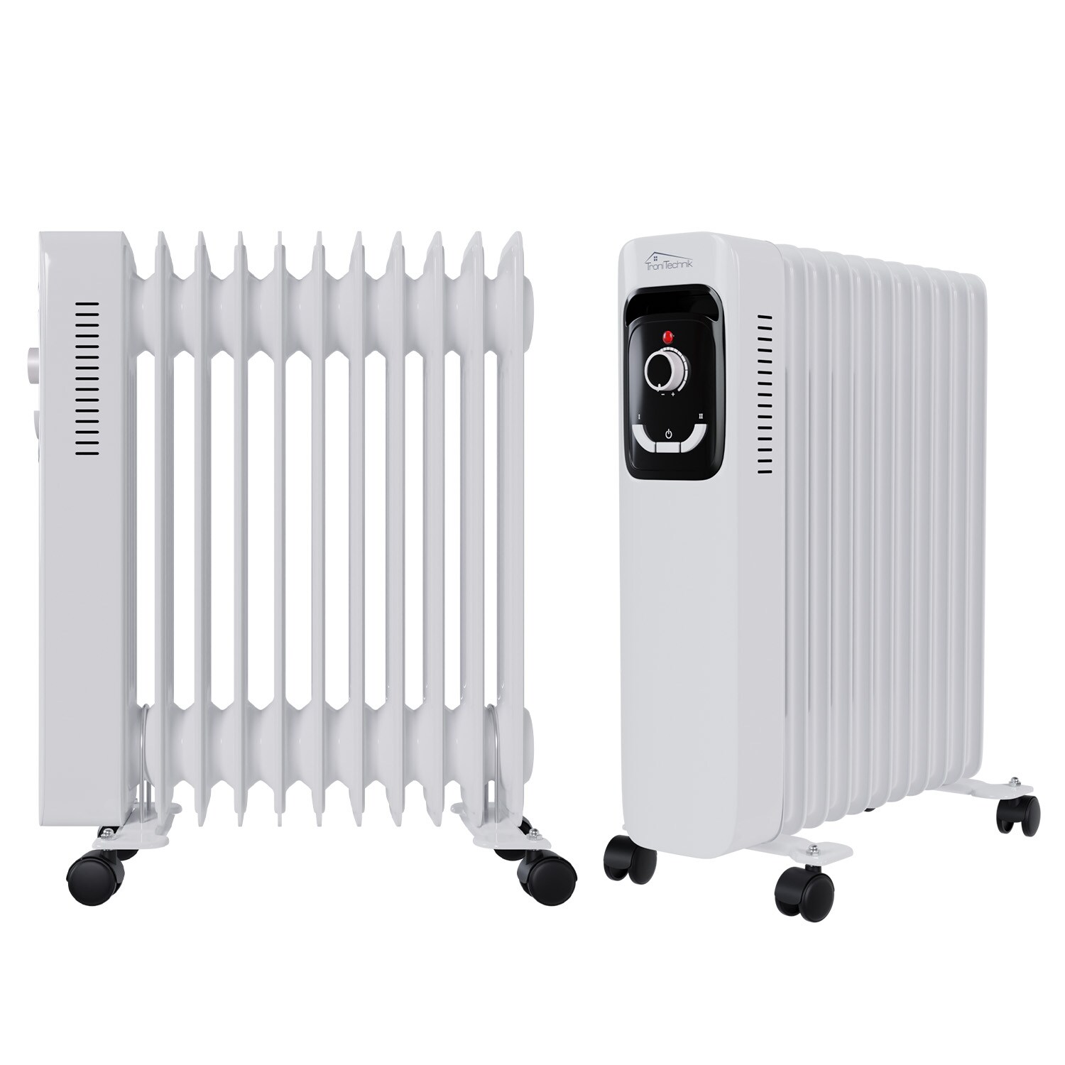 TroniTechnik&reg; &Ouml;lradiator Elektroheizung TT-OR 211 in Wei&szlig; mit 11 Rippen und 2500 Watt, drei Heizstufen (1000W, 1500W, 2500W) - Bild 1