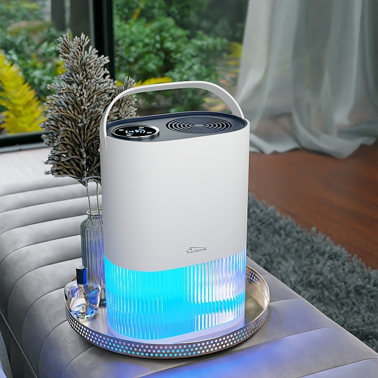 TroniTechnik&reg; Luftentfeuchter EF-01 elektrisch f&uuml;r Wohnr&auml;ume bis 600&nbsp;ml/24&nbsp;h, leiser Betrieb, 2&nbsp;L Tank, LED-Anzeige, Schlafmodus, f&uuml;r R&auml;ume bis 20&nbsp;m&sup2; - Bild 1