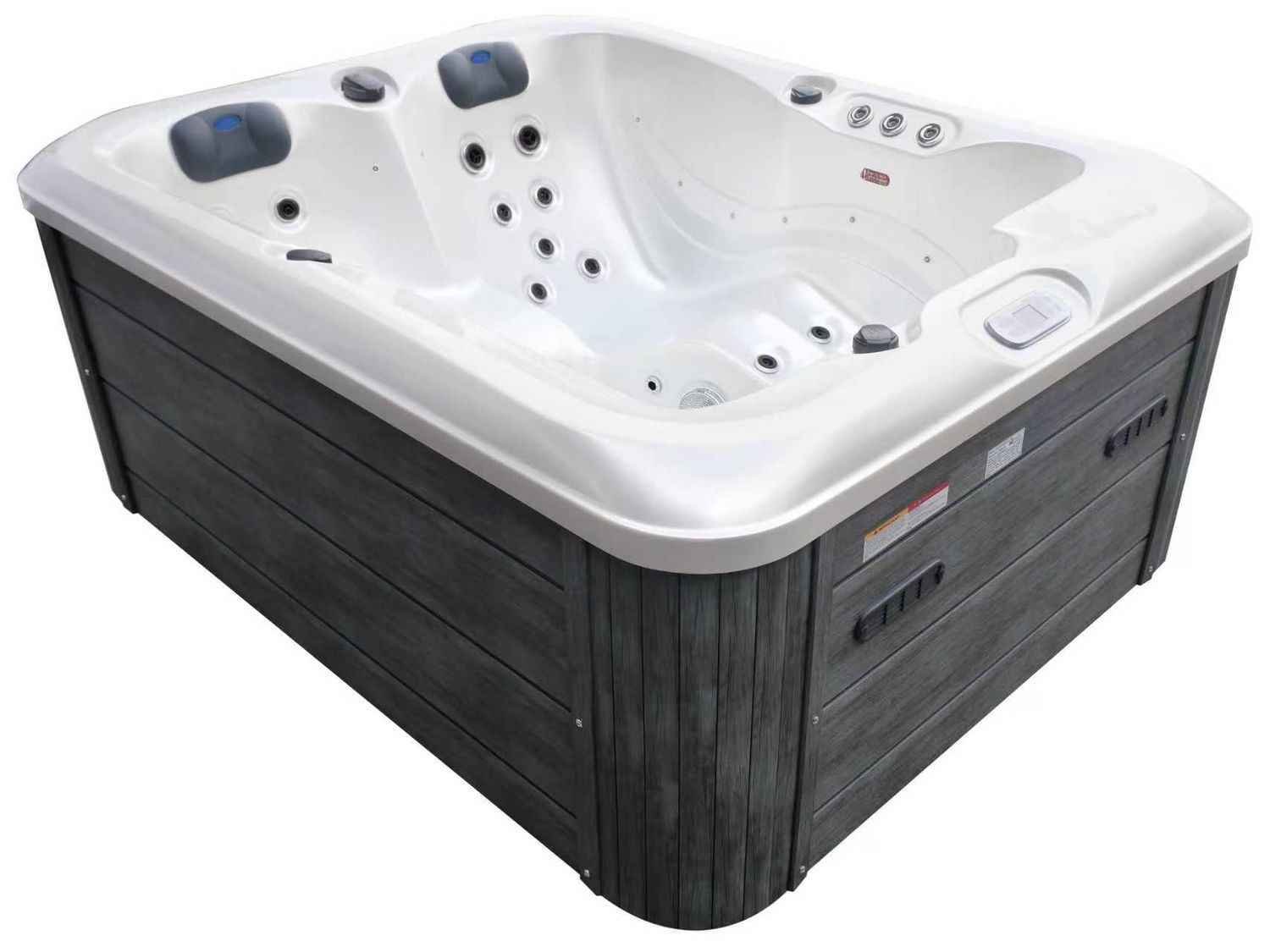 TroniTechnik&reg; Outdoor Whirlpool Spa ENNA 200cm x 160cm mit Heizung, Hydromassage, Sanit&auml;racryl, Farblicht - Bild 1