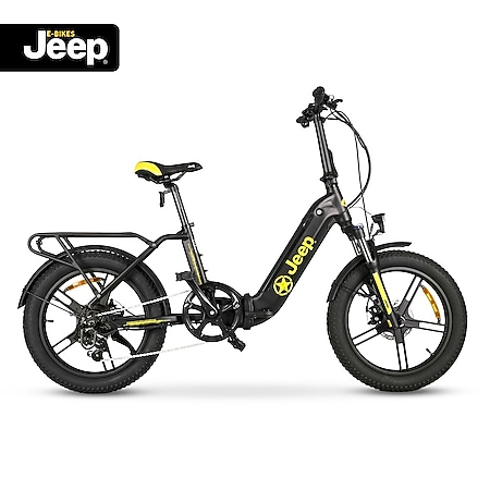 Jeep Fold E-Bike FR 7000, 20“ Kompaktrad, Falt-E-Bike, 7-Gang Kettenschaltung, black - Bild 1