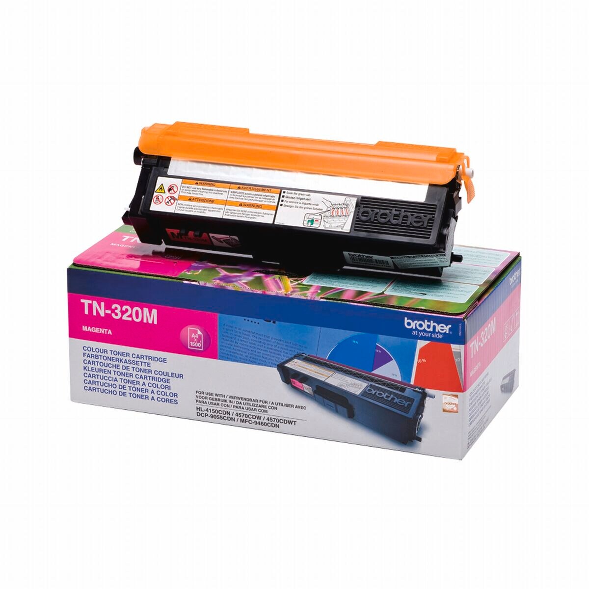 Brother Toner TN-320M Magenta (ca. 1500 Seiten) - Bild 1