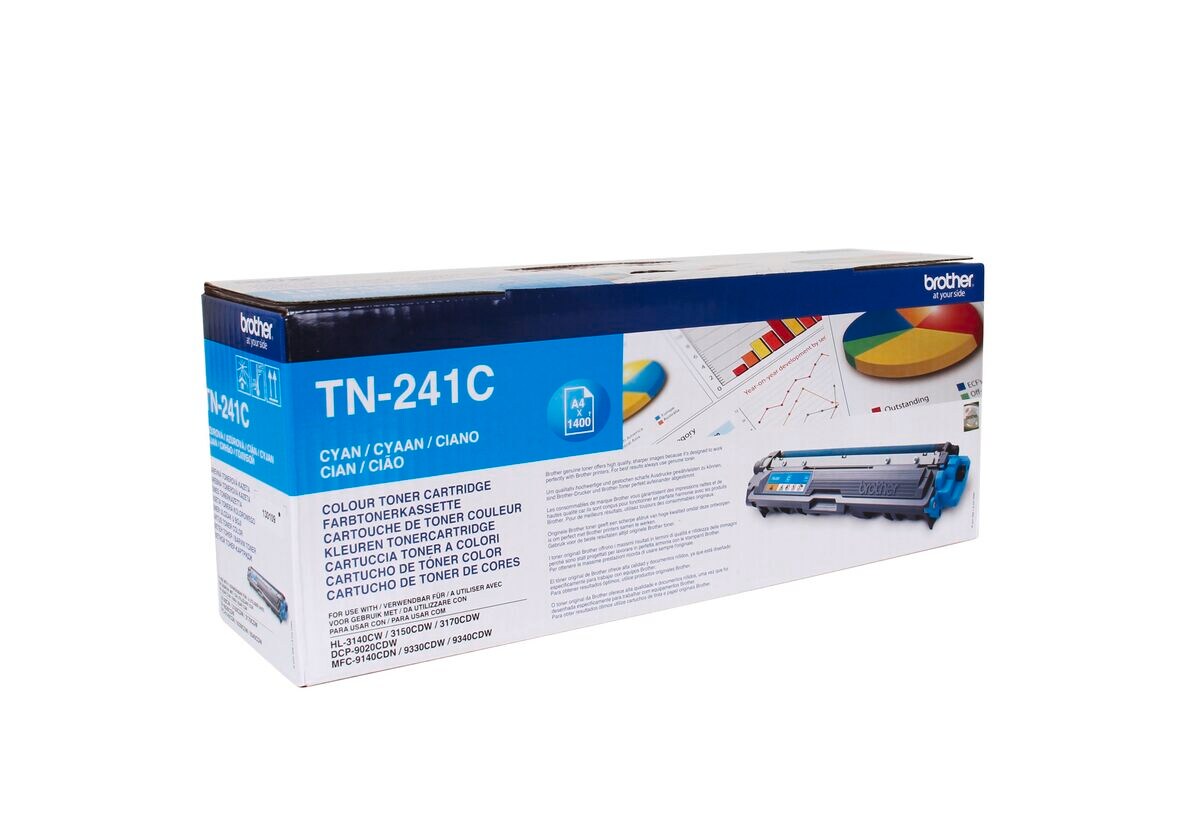 Brother Toner TN-241C Cyan (ca. 1400 Seiten) - Bild 1