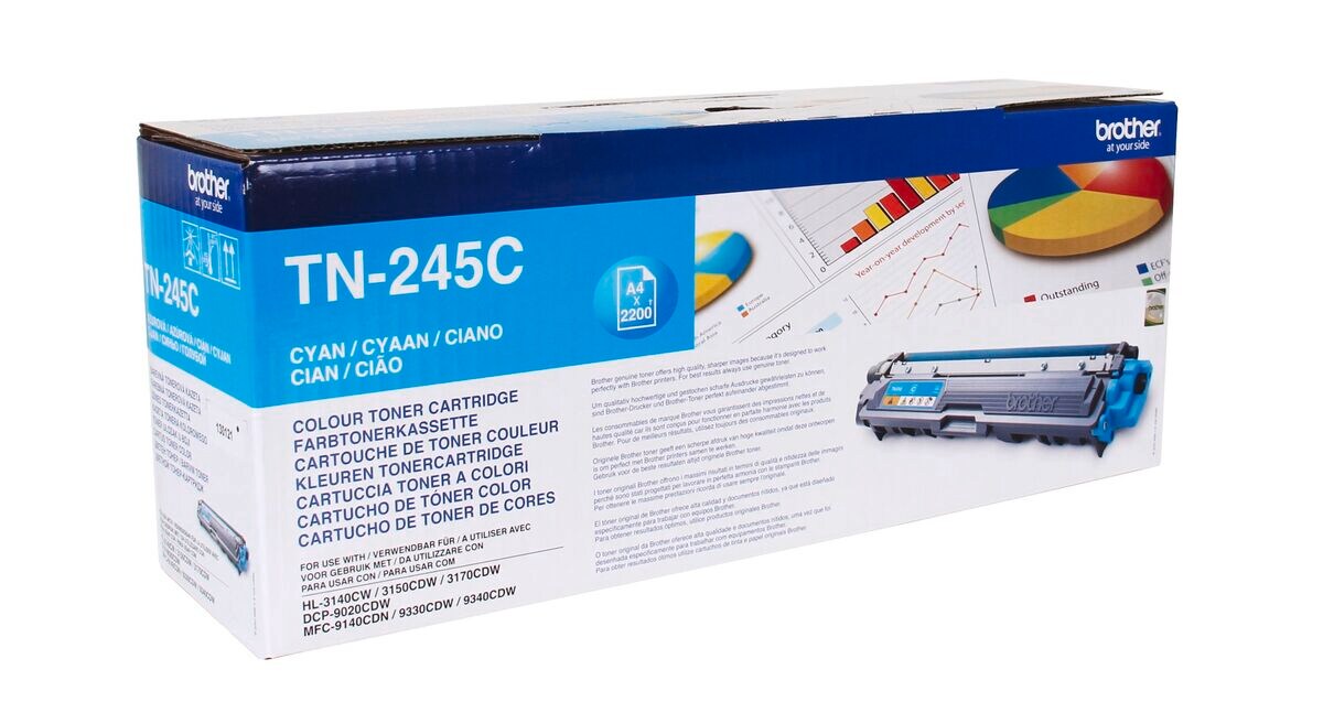 Brother Toner TN-245C Cyan (ca. 2200 Seiten) - Bild 1
