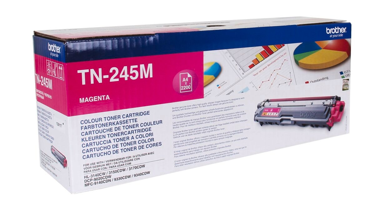 Brother Toner TN-245M Magenta (ca. 2200 Seiten) - Bild 1