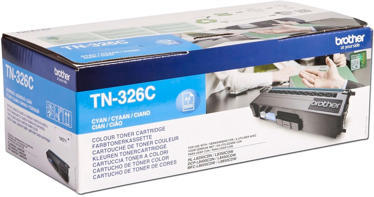 Brother Toner TN-326C Cyan (ca. 3500 Seiten) - Bild 1