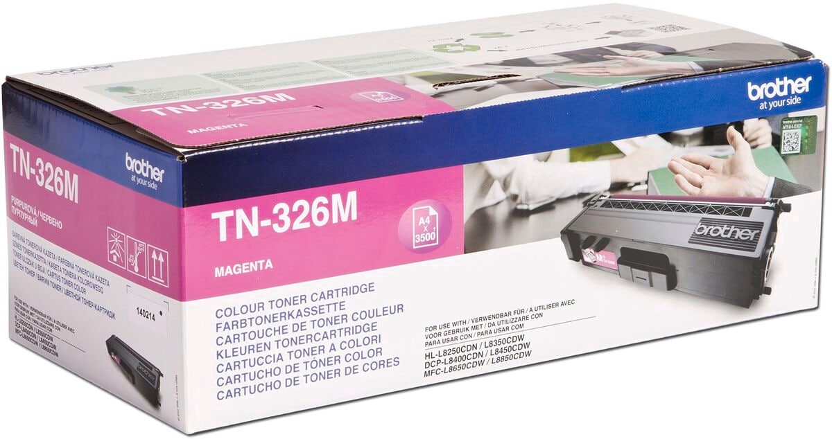 Brother Toner TN-326M Magenta (ca. 3500 Seiten) - Bild 1