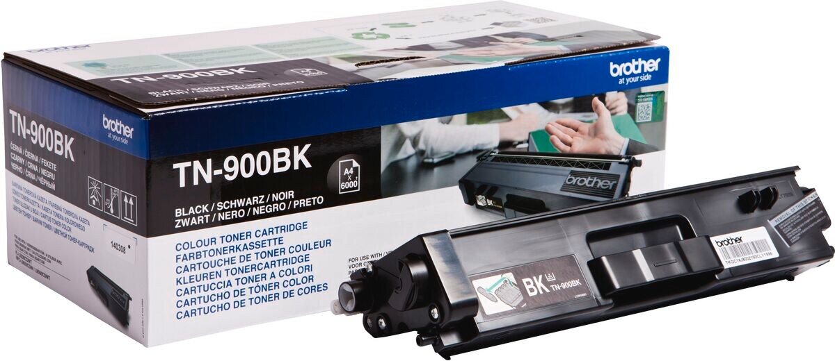 Brother Toner TN-900BK Schwarz (ca. 6000 Seiten) - Bild 1