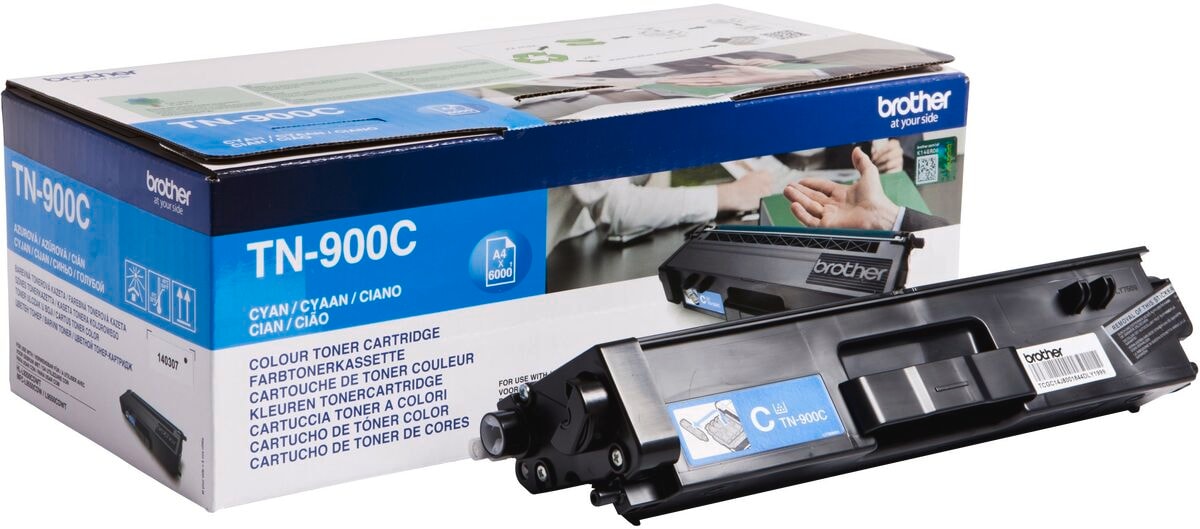 Brother Toner TN-900C Cyan (ca. 6000 Seiten) - Bild 1