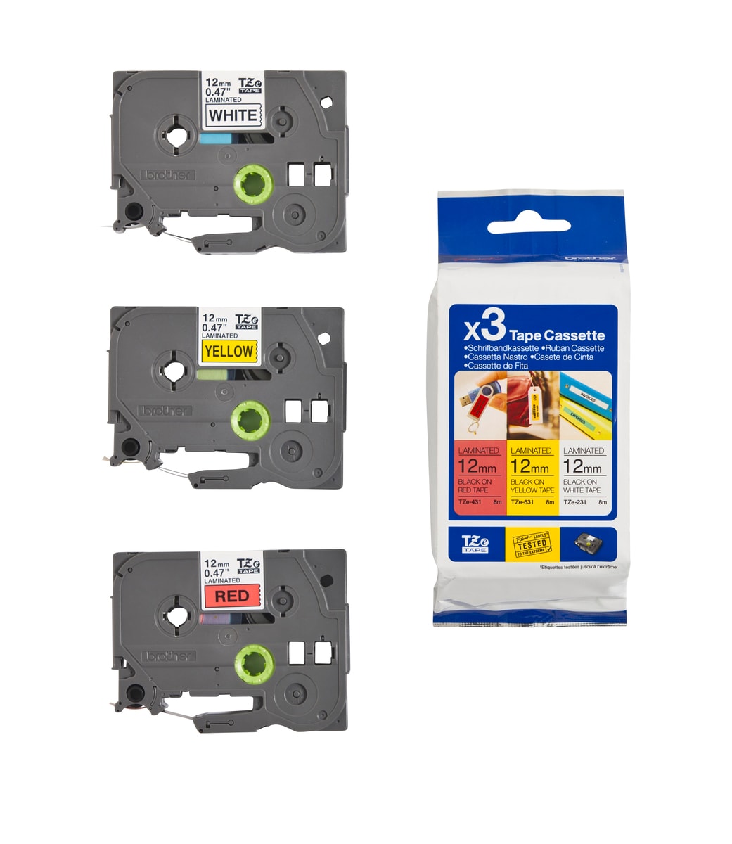 Brother Schriftband TZe-31M3 (TZe-231/-431/-631) 12mm x 8m - Bild 1