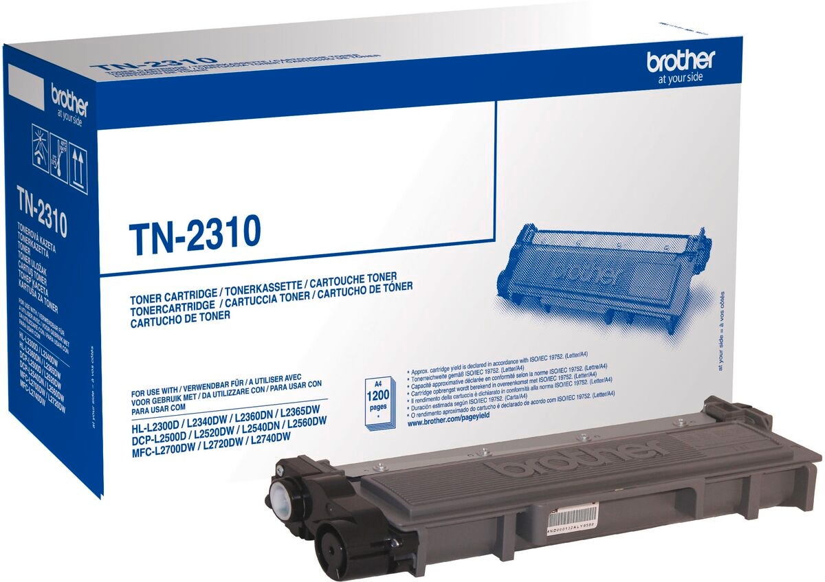 Brother Toner TN-2310 Schwarz (ca. 1200 Seiten) - Bild 1