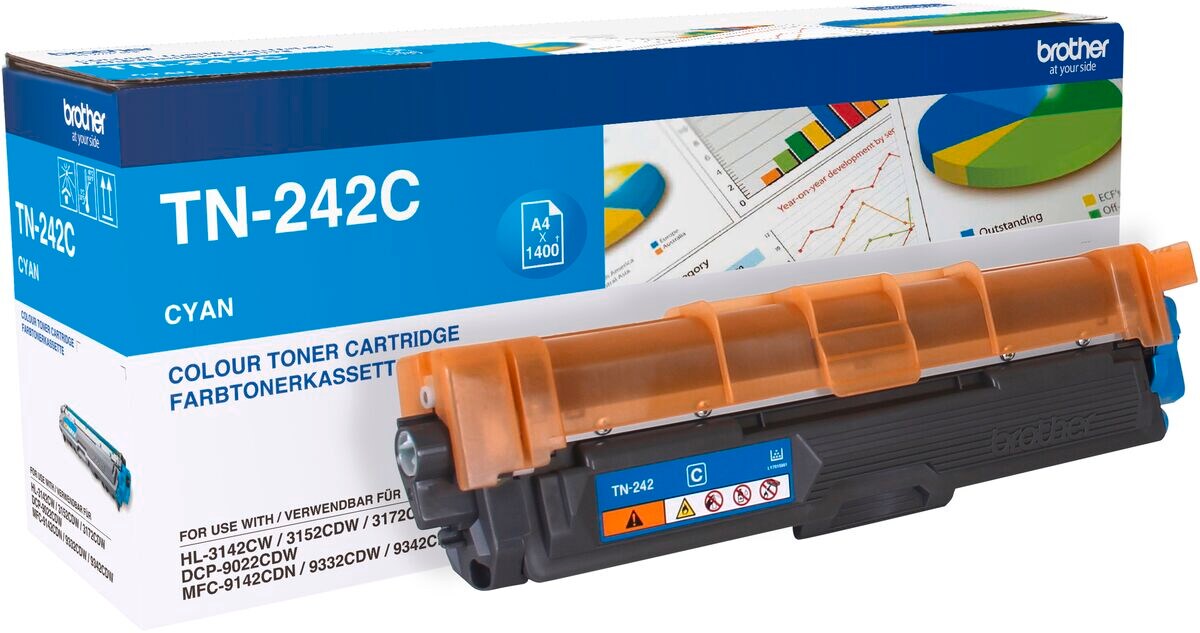 Brother Toner TN-242C Cyan (ca. 1400 Seiten) | 04977766745598