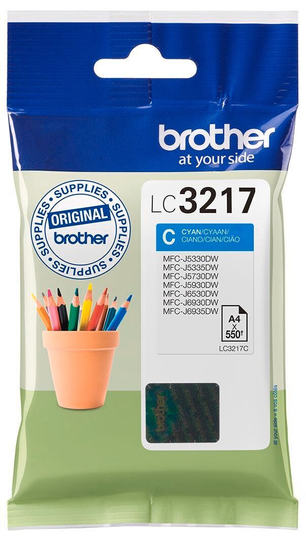 Brother Tintenpatrone LC-3217C Cyan (ca. 550 Seiten) - Bild 1